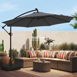 10ft Outdoor Umbrella Patio Cantilever with Base