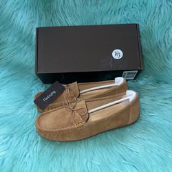 Parfeying Women's Suede Leather Penny Loafers Driving Moccasins NIB Women’s 6.5