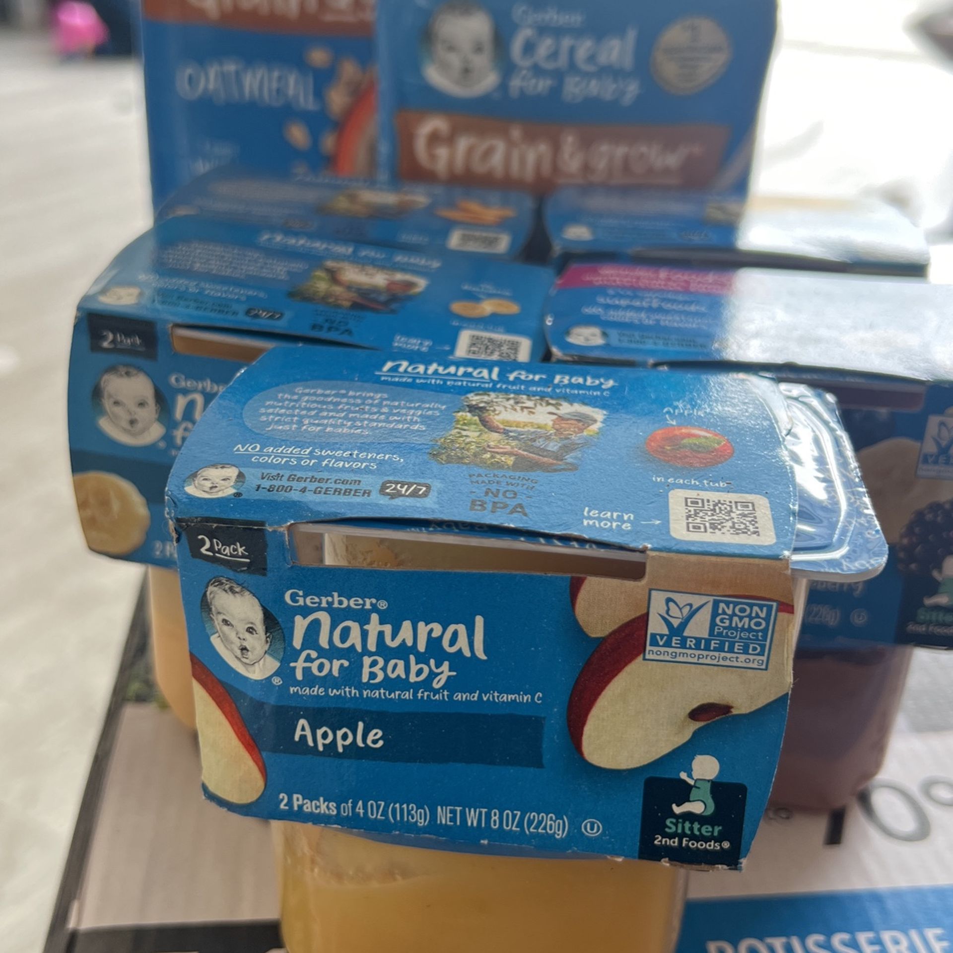 Baby Cereal And Fruit And Veg Gerbers