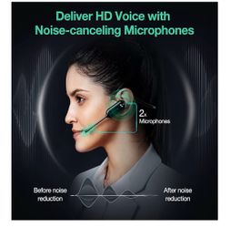 New Yealink WH63 Teams DECT Wireless Headset. This convertible headset is certified for Microsoft Teams and has noise canceling. It includes a chargin