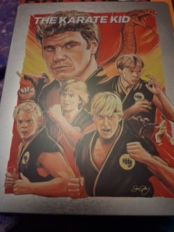The Karate Kid and collectible metal tin DVD