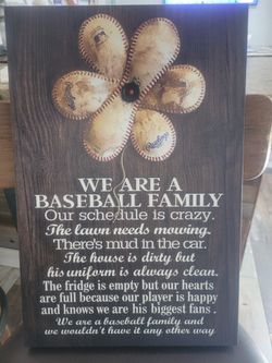 Baseball Canvas Sayings 