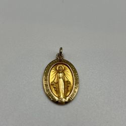 14k Gold Jesus Pendant