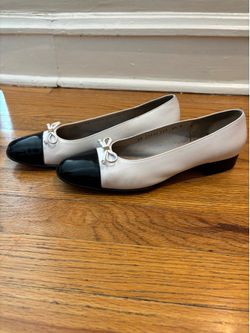 Salvatore Ferragamo black and white womens shoes