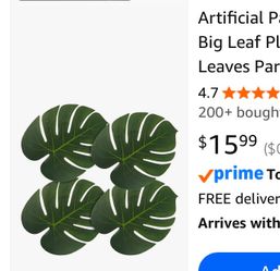 Artificial palm leaves