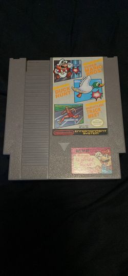 NES Super Mario Bros Duck Hunt Track Meet Cartridge