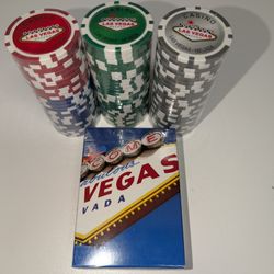 Las Vegas Chips and Playing Cards