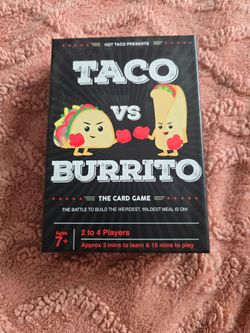 Taco VS Burrito Card Game Board Game