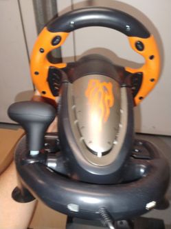 Racing Wheel Controller with Gear Shifter