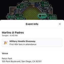 3 Padres Tickets Section 122