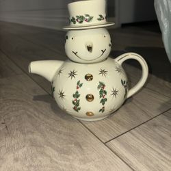 Snowman Stacking Tea Pot