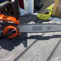 Black And Decker 40v Chainsaw Tool Only No Battery Like New 