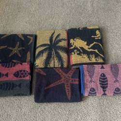 6 Beach Towels 