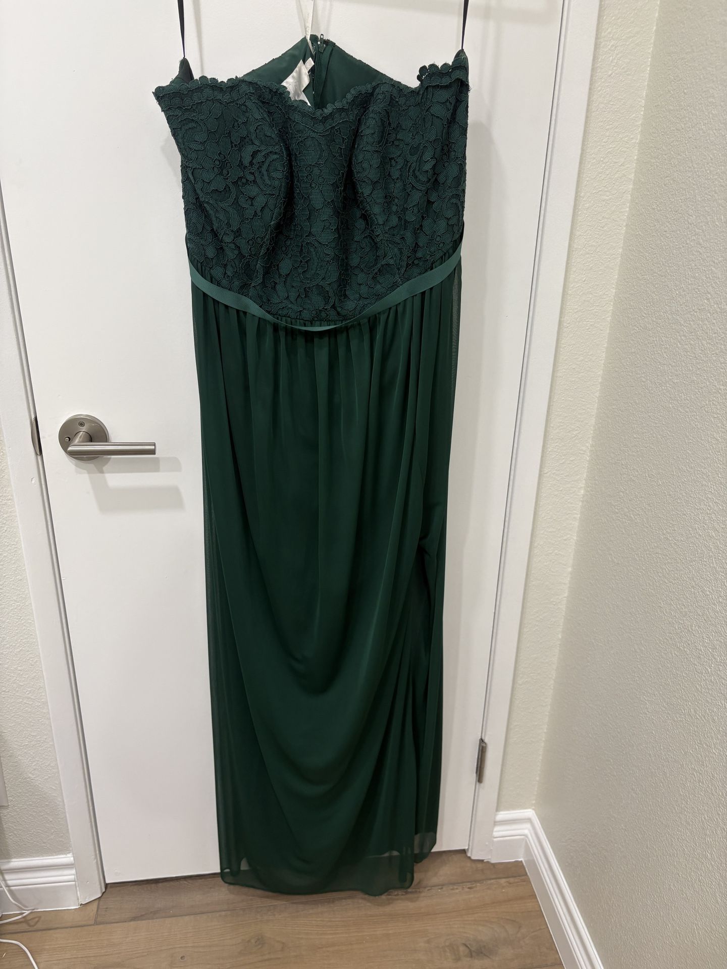 Juniper Bridesmaid Or Party Dress Long Strapless Size 18