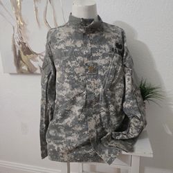 US Army Camouflage Military Jacket Size Large 
