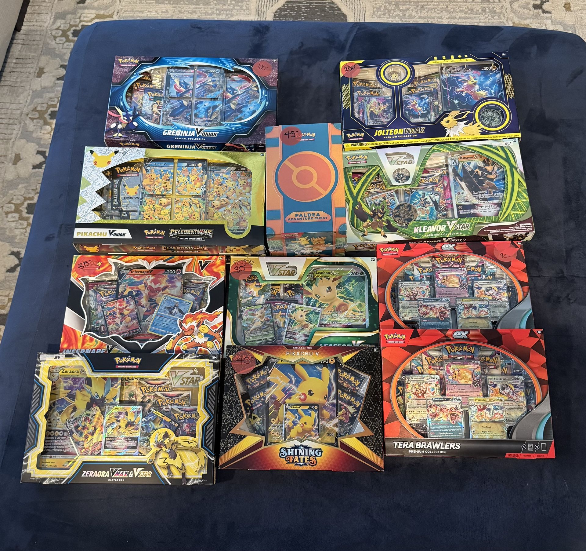 Various Special Set Pokemon Card Collection Boxes (Prices in Description)