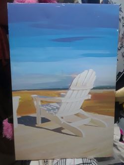 Watching the ocean 36x24 $15.00 cash only