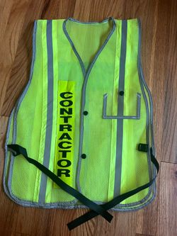 HIGH VISIBILITY SAFETY CONTRACTOR VEST