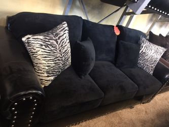 Black sofa &I love seat set