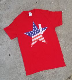 Patriotic Labor Day Tshirt, Red