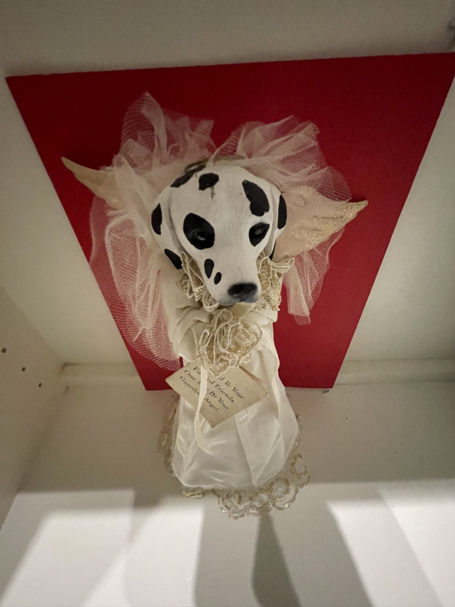 Vintage Dalmatian Dog Tree Topper
