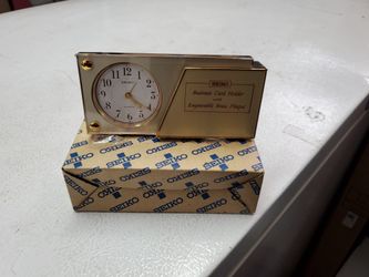 Clock and alarm seiko