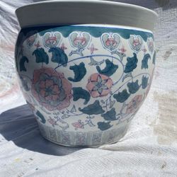 Large Glazed Ceramic Planter