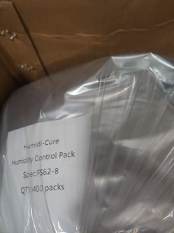 2 Way Humidity Control Packets. Sold in packs of 400 pieces.