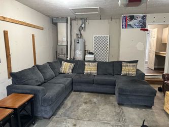 Blue couch