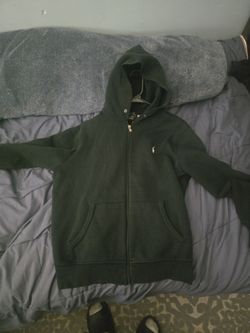 Polo ralph lauren black hoodie size L