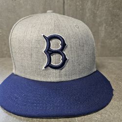 Brooklyn Dodgers 7 1/2 fitted hat. Semi-New