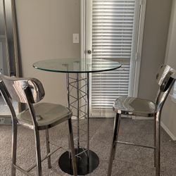 Glass Table w/ 2 Chairs