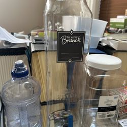 Water Bottle , Dispenser, Jar