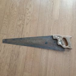 Old Vintage Disston Hand Saw