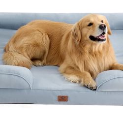 XXL Orthopedic Dog Bed - Washable Great Dane Dog Sofa Beds for Giant Dogs, Supportive Foam Pet Couch Bed with Removable Washable Cover, Waterproof Lin