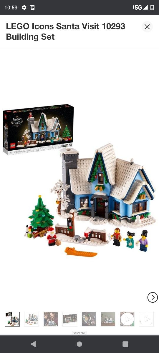 LEGO Icons Santa Visit 10293 Building Set

