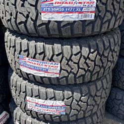 Vendo set de llantas nuevas RT 275/55R20 marca American con 50,000 mil millas de garantía