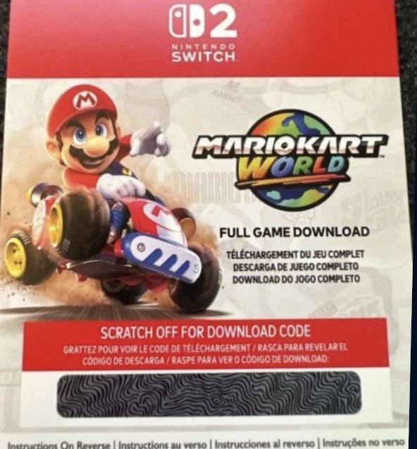 Mario Kart World Download Voucher