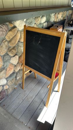 Child's easel art painting
