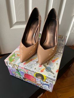 Jeffrey Campbell Nude Patent Leather Pumps