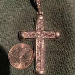 925 Stamped Cross 