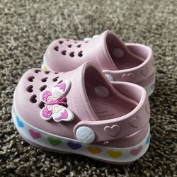 Butterfly Crocs And Tye Dye Shoes