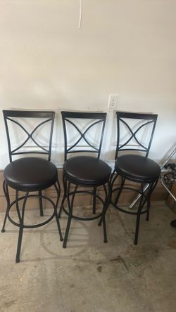 Set of 3 rotating bar stoles