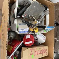 Box lot random mixed assorted tools
