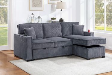 Sectional sleeper with storage