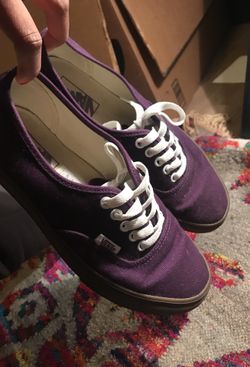 Vans: purple with gum sole