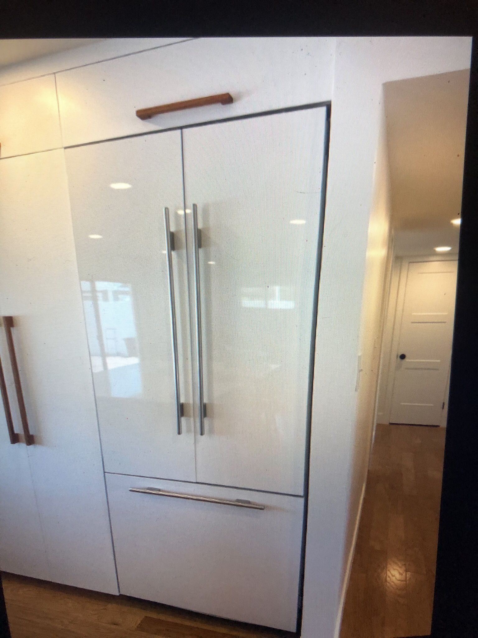 Bosch Custom Panel White Refrigerator