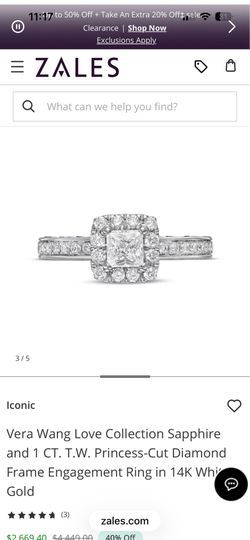 Vera wang Engagement ring