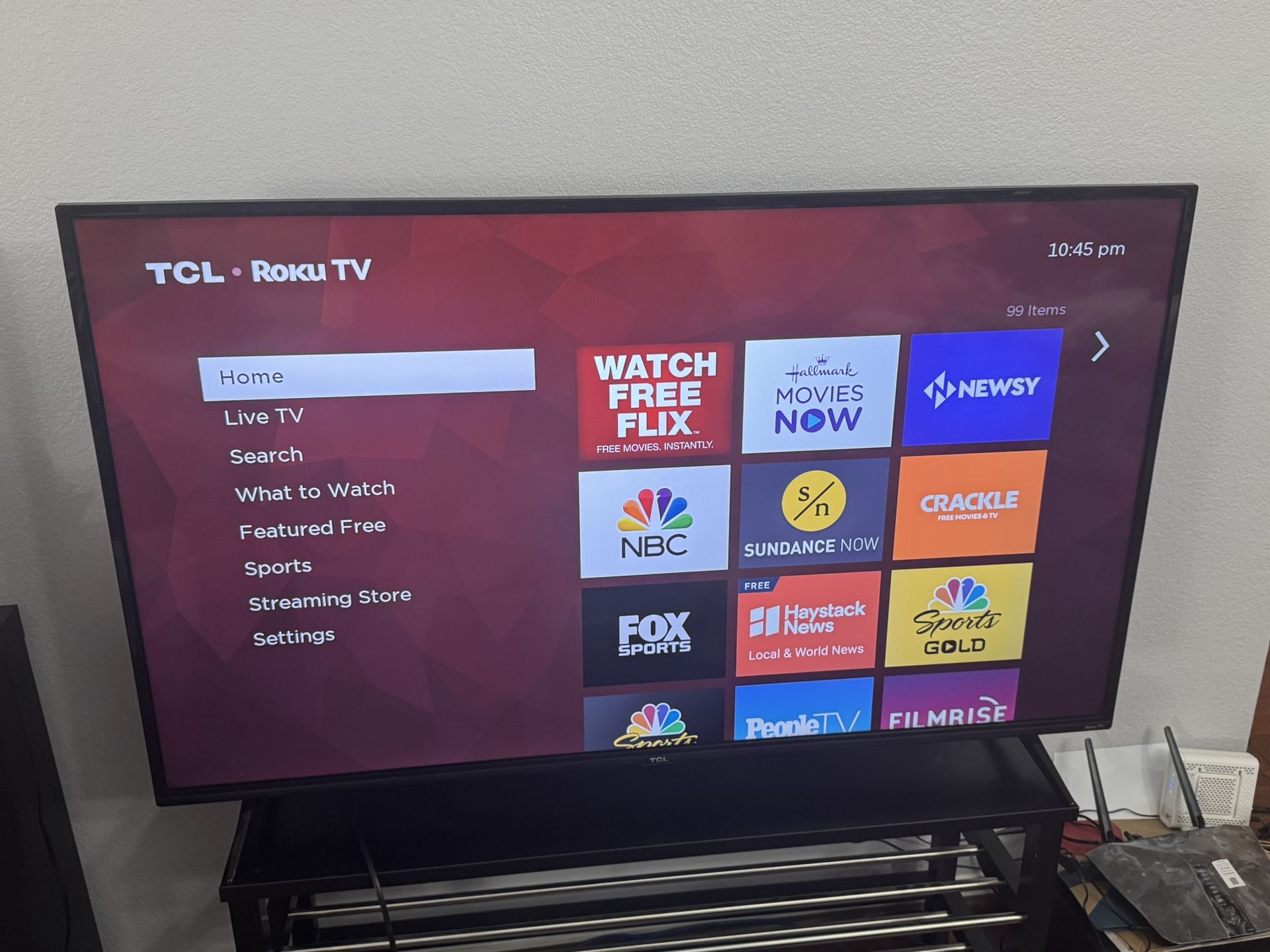 TCL 55” UHD HDR 4K Roku Smart TV