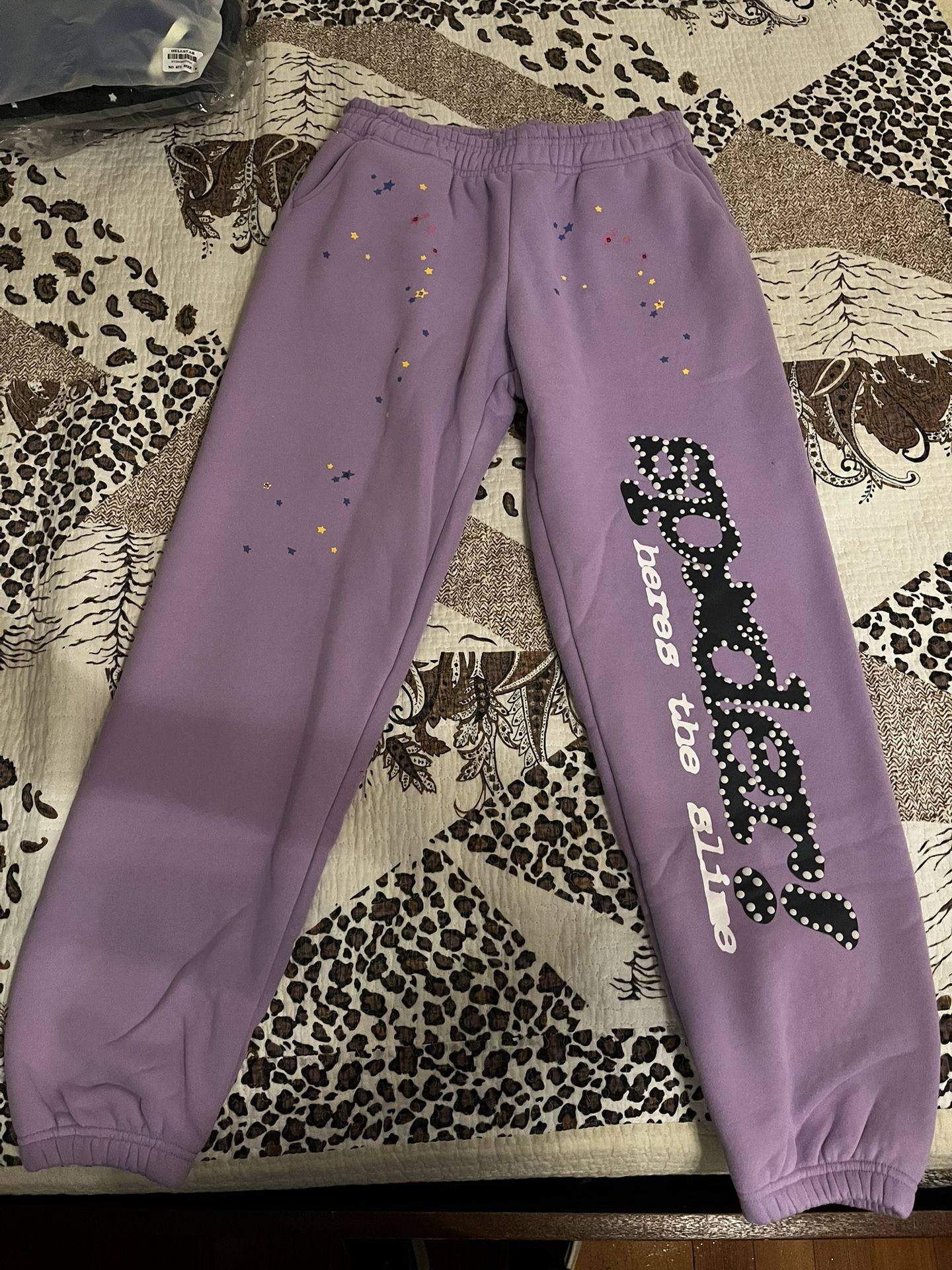 Purple Sp5der Sweats